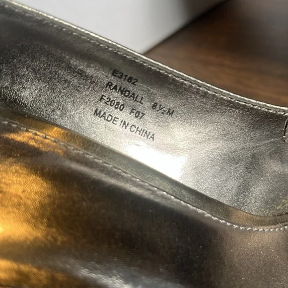 Calvin Klein 8.5 Randall Metallic Peep Open Toe Heels Stilettos - Picture 3 of 9